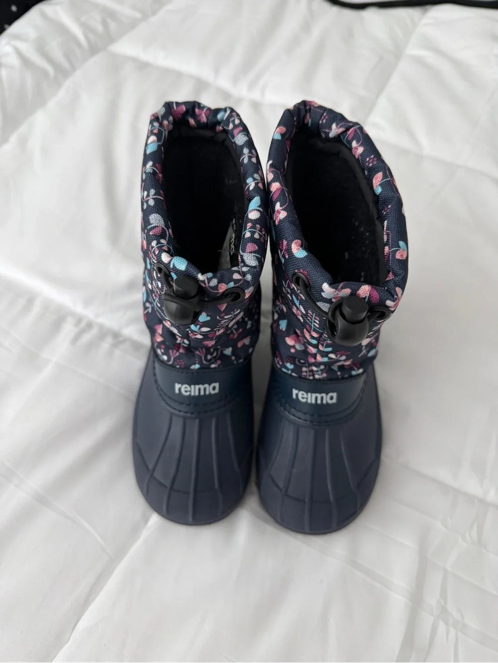 Reima Nefar Winter Toddler Girl Snow Boots Floral Size US 10/10.5